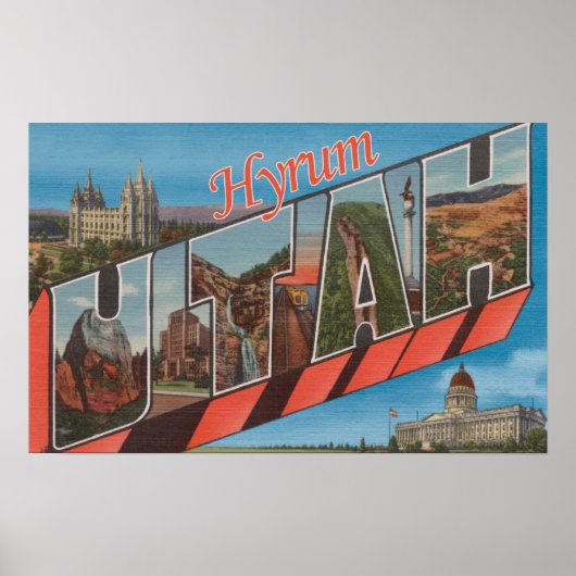 Hyrum, UtahLarge Letter ScenesHyrum, UT ポスター (正面)
