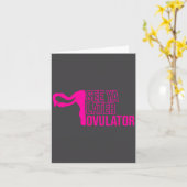 Hysterectomy Humor Funny Feminist Surgery Recovery カード (黄色い花)