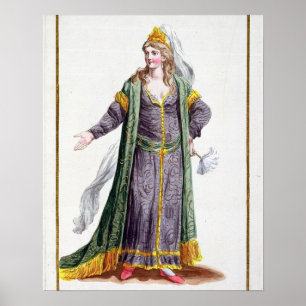 Hyu陳の「Receuil desからのGenghis Khanの妻、 ポスター