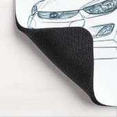 Hyu Elantra 2011年 マウスパッド (コーナー)