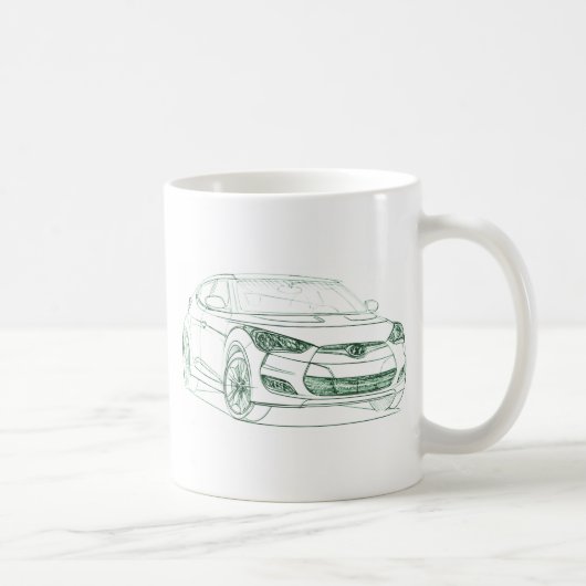 Hyu Veloster 2012年 コーヒーマグカップ (右)