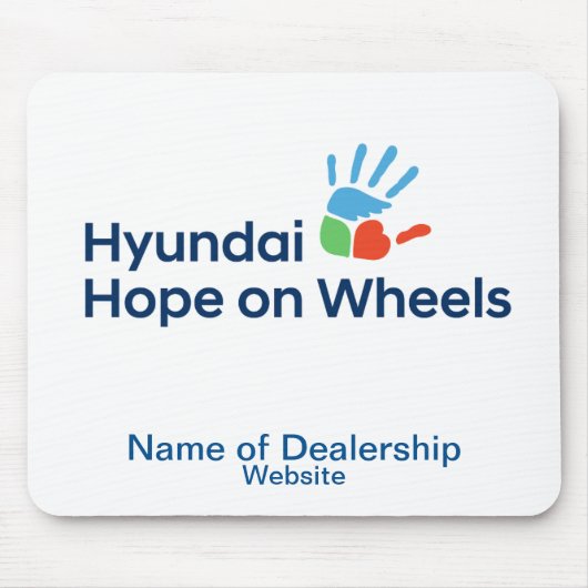 Hyundai Hope On Wheels オーダーメイドマウスパッド マウスパッド (正面)
