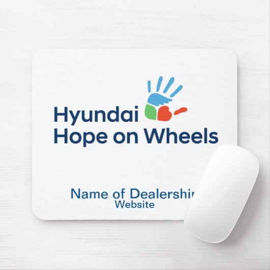Hyundai Hope On Wheels Customizable Mousepad マウスパッド (マウス)