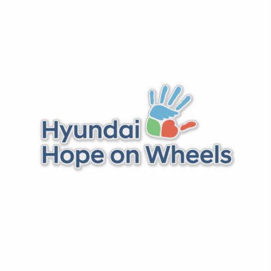 Hyundai Hope on Wheels Extra Large Sticker  シール (正面)