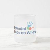Hyundai Hope on Wheels Frosted Coffee Mug フロストグラスマグカップ (中央)