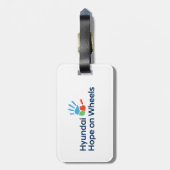 Hyundai Hope on Wheels Luggage Tag ラゲッジタグ (裏面縦)