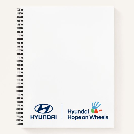 Hyundai & Hope on Wheels Notebook ノートブック (正面)