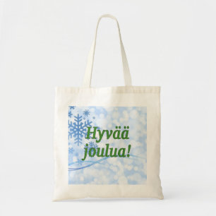 Hyvääのjoulua! フィンランドのgfのメリークリスマス トートバッグ