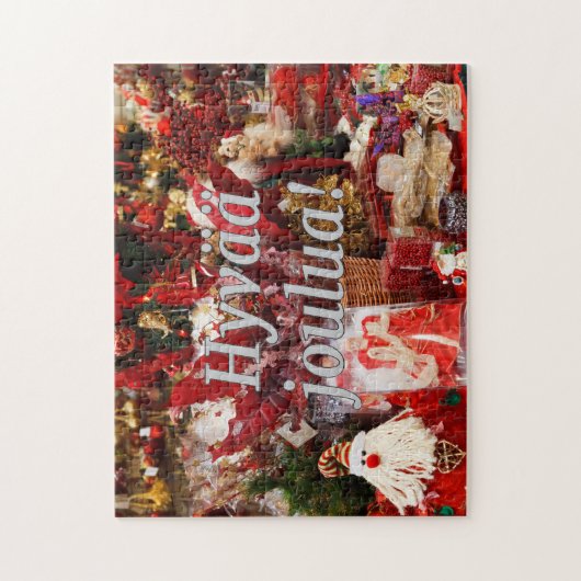Hyvääのjoulua! フィンランドのwfのメリークリスマス ジグソーパズル (縦)
