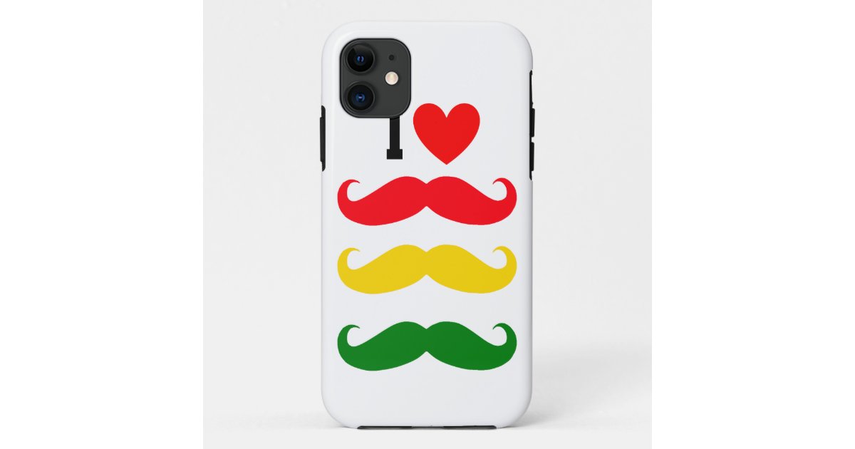 Iハートのレゲエの髭のiphoneの場合 Case Mate Iphoneケース Zazzle Co Jp