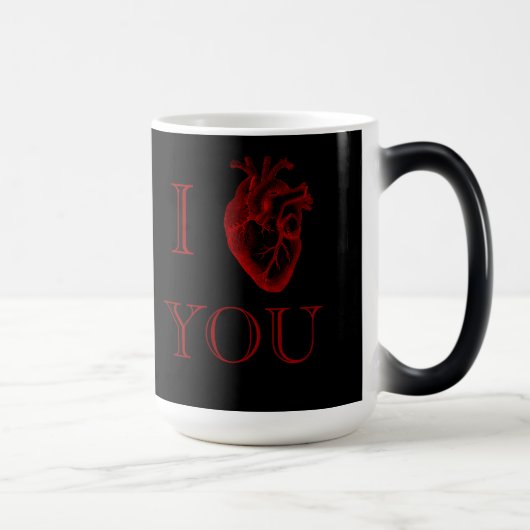 Iあなたが襲うハート モーフィングマグカップ (右)