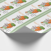 Iあなたについてのにんじんバニー ラッピングペーパー (角)