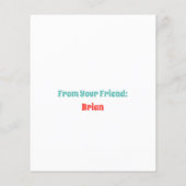 Iあなたは考えスペシャルペンギンハート (裏面)