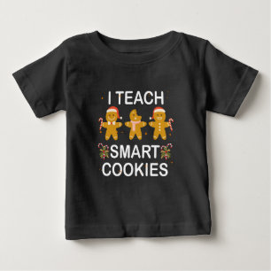 Iおもしろいシャツ教えCookie頭が切れる。 ベビーTシャツ