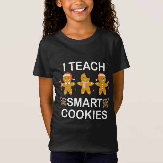 Iおもしろいシャツ教えCookie頭が切れる。 Tシャツ (正面)