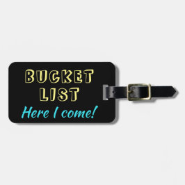 Iおもしろいバケットリスト来 ラゲッジタグ