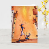 Iおよびダルマチア人 カード (黄色い花)