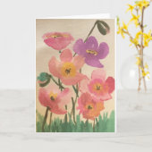 Iかわいらしグリーテ考えィングカード カード (黄色い花)