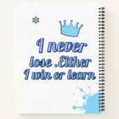 Iが勝やる気を起こさせるつかlearnStaかに負けない(_I) ノートブック (裏面)