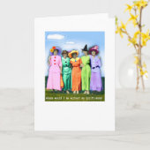 Iが私のガールフレンドなしにあるところ! カード (黄色い花)