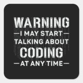 Iが警告Medical Coder Hospitalのコーディングを開始する可能性がある スクエアシール (正面)