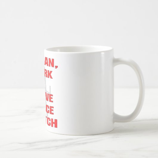 IきれいなIの急な動きに及び私にニースの強奪があります コーヒーマグカップ (右)