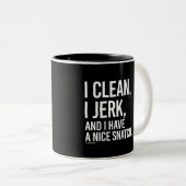 IきれいなI急な動きにおよび私の素晴らしい強奪-人   Fi --があります ツートーンマグカップ (正面右)