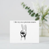Iそう私の自身の前立腺の検査 ポストカード (スタンド正面)