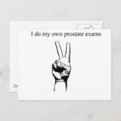 Iそう私の自身の前立腺の検査 ポストカード (正面/裏面)