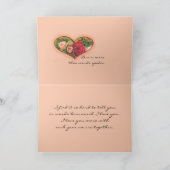 Iつが愛するハート及びバラは大事な行事を梳きます カード (内部)