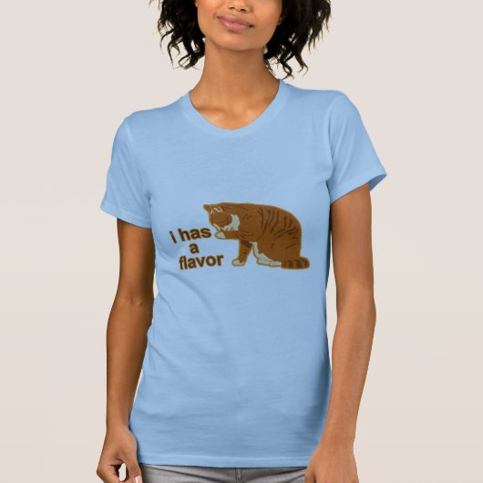 Iつに味、LOL CATがあります Tシャツ (正面)