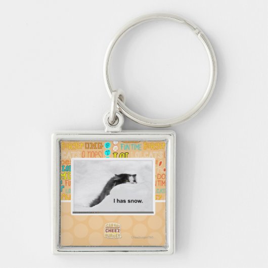 Iつに雪があります キーホルダー (正面)