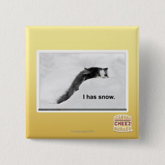 Iつに雪があります 缶バッジ (正面)