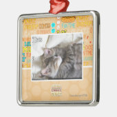 Iつにuがあります メタルオーナメント (左)