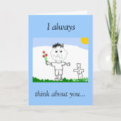 Iつはあなたのことを常に、…考えます カード (正面)