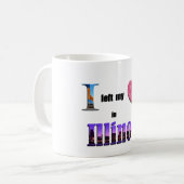 Iつはイリノイの私のハートを残しました-ギフトのコップのマグを愛して下さい コーヒーマグカップ (正面左)