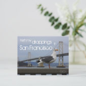 Iつはサンフランシスコの私の糞を残しました ポストカード (スタンド正面)