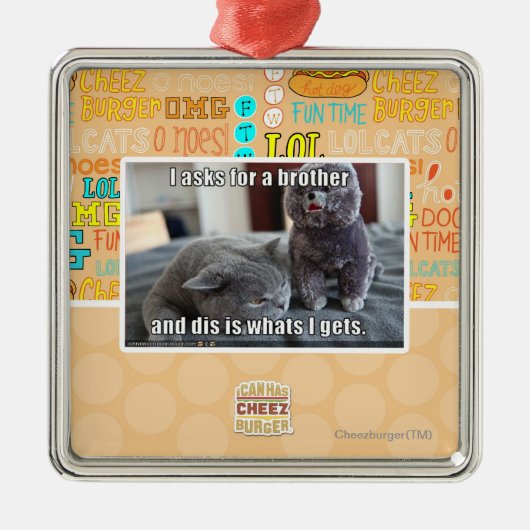 Iつは兄弟を頼みます メタルオーナメント (正面)