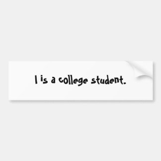 Iつは大学生です バンパーステッカー