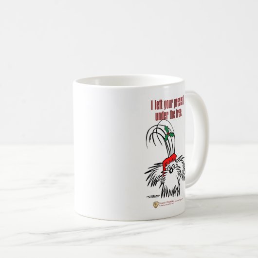 Iつは木の下であなたの現在を残しました コーヒーマグカップ (正面右)