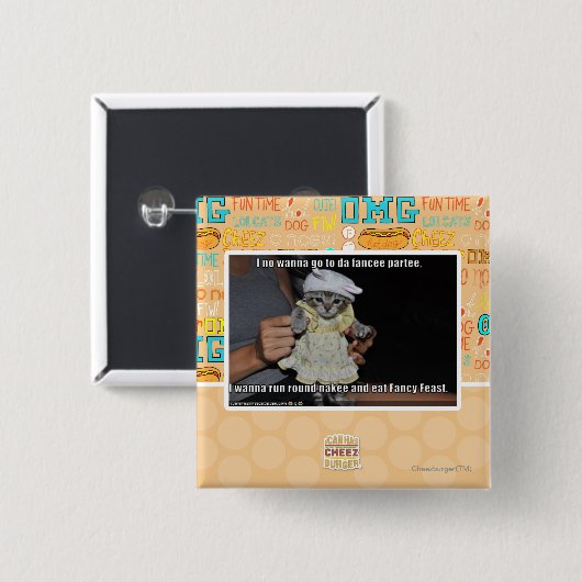 Iつはdaのfanceeのparteeに行きたいと思いません 缶バッジ (正面&裏面)