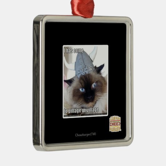 Iつはurの村を略奪するために来ました メタルオーナメント (右)