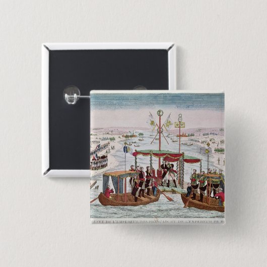 Iつ及び皇帝アレキサンダーにナポレオンの間で会いますI 缶バッジ (正面&裏面)