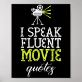 Iのおもしろいデザインは流話流な映画の引用文&amp; ポスター (正面)