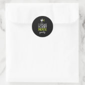Iのおもしろいデザインは流話流な映画の引用文& ラウンドシール (バッグ)