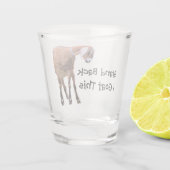 、Iのヤギこれ立てて下さい ショットグラス (裏面)
