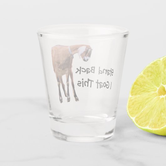 、Iのヤギこれ立てて下さい ショットグラス (裏面)