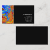 Iの中 · フラクタルの芸術 · 青及びオレンジ 名刺 (正面/裏面)