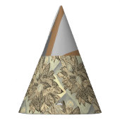 Iの取っ手のない銀の籠 パーティーハット (左)