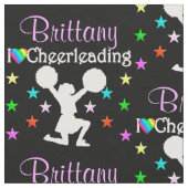 Iはかわいらしチアリーティング織物 ファブリック (クローズアップ)